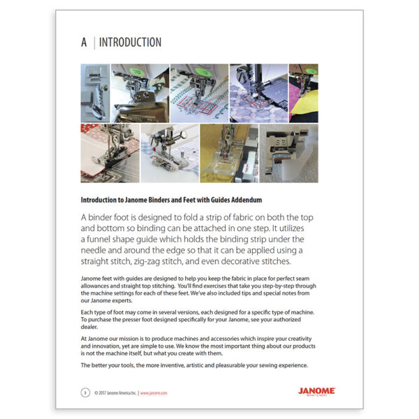 Presser Foot Workbook - Binders and Guides Addendum - Image 3